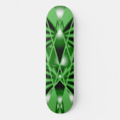 Groene verloopkleur Vulling Kunstperspectieftekeni Persoonlijk Skateboard (Voorkant)