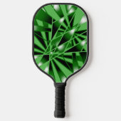 Groene verloopkleur Vulling Kunstperspectieftekeni Pickleball Paddle (Achterkant)