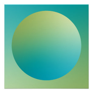 Groene Verlopende Cirkel Vignet Abstract Ontwerp Perfect Poster