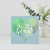 Groene verpleging is een kunstwerk van Valentijnse Feestdagenkaart (Staand voorkant)