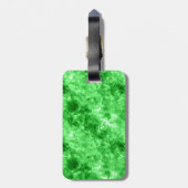Groene verrukte textuur bagagelabel (Achterkant verticaal)