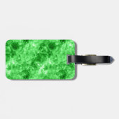 Groene verrukte textuur bagagelabel (Achterkant horizontaal)