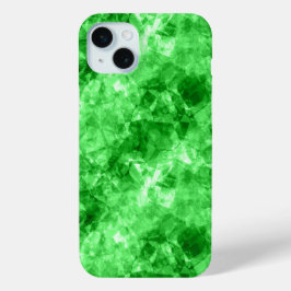Groene verrukte textuur iPhone 15 mini hoesje
