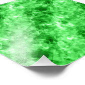 Groene verrukte textuur foto afdruk (Hoek)