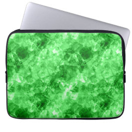Groene verrukte textuur laptop sleeve