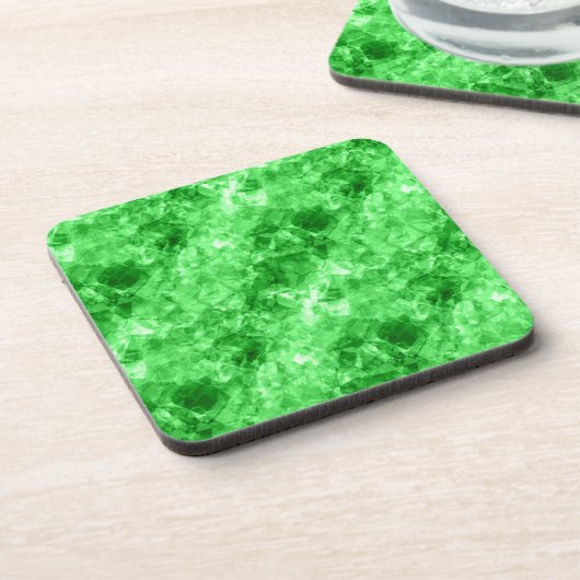 Groene verrukte textuur onderzetter (Linkerzijde)