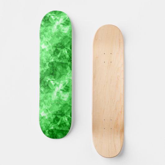 Groene verrukte textuur persoonlijk skateboard (Voorkant)