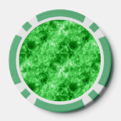 Groene verrukte textuur poker chips (Achterkant)