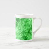 Groene verrukte textuur porselein kop (Rechts)