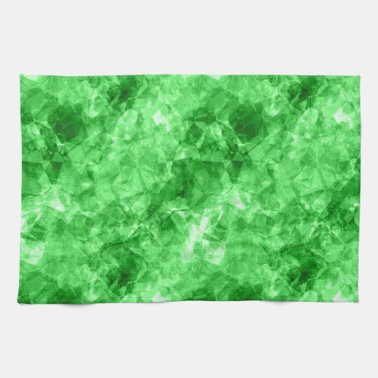 Groene verrukte textuur theedoek (Horizontaal)