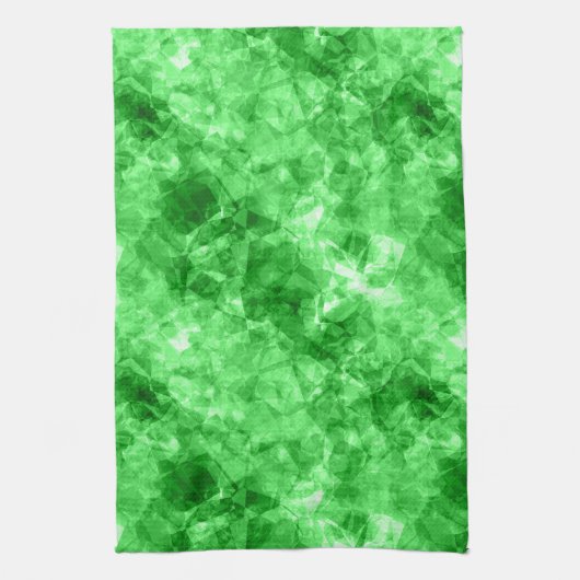 Groene verrukte textuur theedoek (Verticaal)