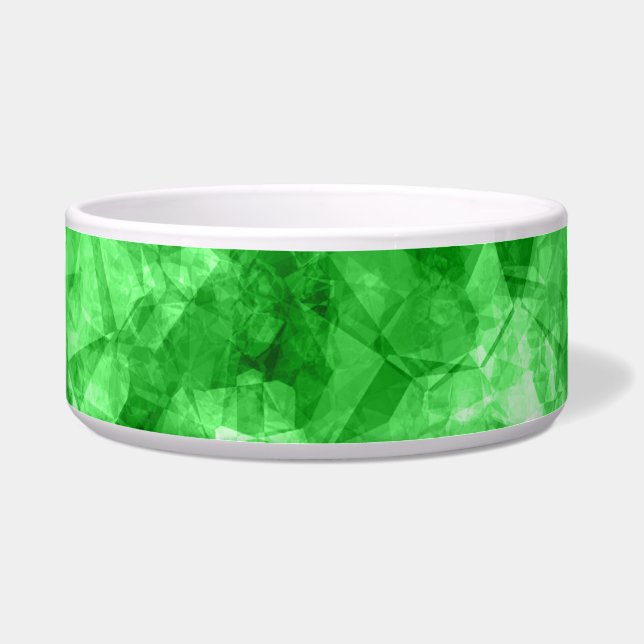 Groene verrukte textuur voerbakje (Voorkant)