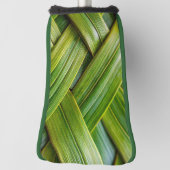 Groene verse bamboevlechting golfheadcover (Draai 90)