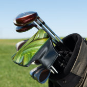Groene verse bamboevlechting golfheadcover (Insitu)