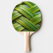 Groene verse bamboevlechting tafeltennisbatje (Voorkant)
