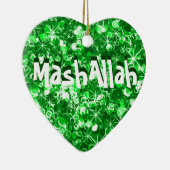 Groene versiering van de mohamallah-moslims keramisch ornament (Rechts)