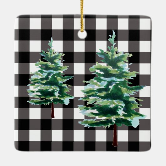 Groene versiering van vrachtwagen en vierkant keramisch ornament (Achterkant)