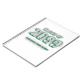 Groene Verstoorde Moderne Klasse van Notitieboek (Linkerzijde)