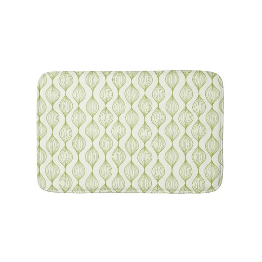 Groene verticale ogeenpatroonachtergrond badmat (Voorkant)