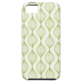 Groene verticale ogeenpatroonachtergrond Case-Mate iPhone case (Achterkant)