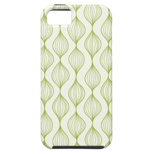 Groene verticale ogeenpatroonachtergrond Case-Mate iPhone case (Achterkant)