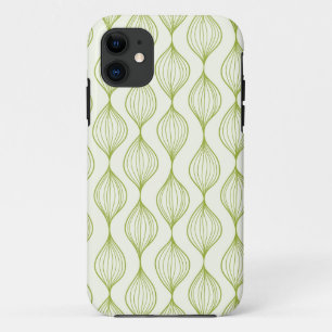 Groene verticale ogeenpatroonachtergrond Case-Mate iPhone case