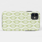 Groene verticale ogeenpatroonachtergrond Case-Mate iPhone case (Achterkant (horizontaal))