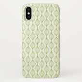 Groene verticale ogeenpatroonachtergrond Case-Mate iPhone case (Achterkant)