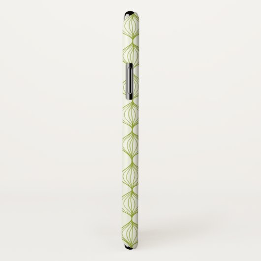 Groene verticale ogeenpatroonachtergrond Case-Mate iPhone case (Achterkant / rechts)