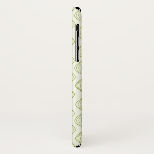 Groene verticale ogeenpatroonachtergrond Case-Mate iPhone case (Achterkant/links)