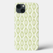 Groene verticale ogeenpatroonachtergrond Case-Mate iPhone case (Achterkant)