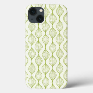 Groene verticale ogeenpatroonachtergrond Case-Mate iPhone case