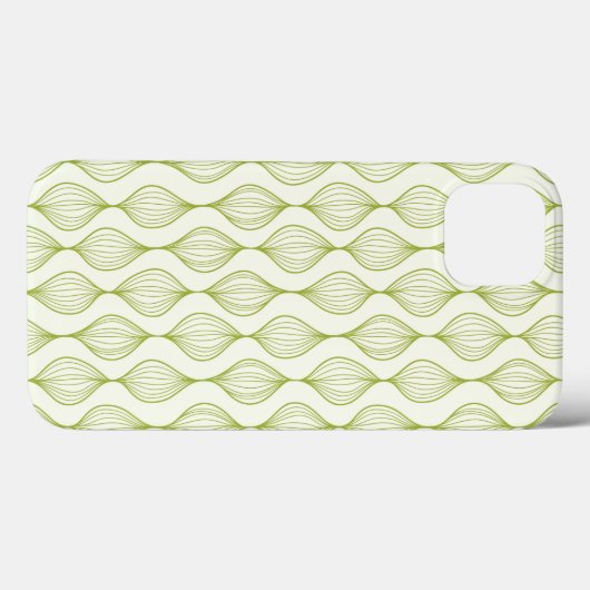 Groene verticale ogeenpatroonachtergrond Case-Mate iPhone case (Achterkant (horizontaal))