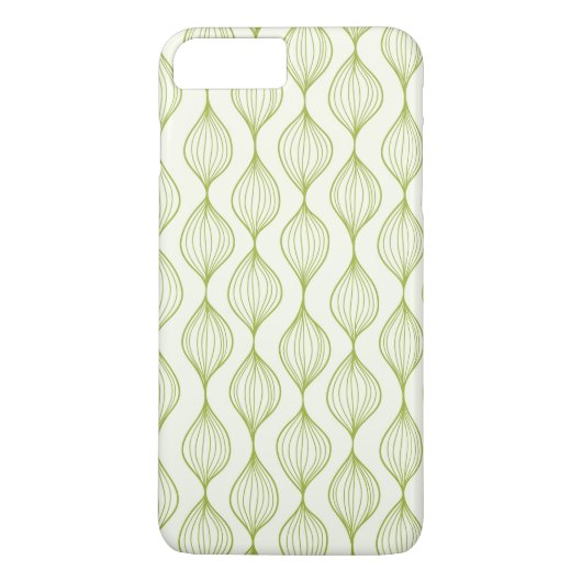 Groene verticale ogeenpatroonachtergrond Case-Mate iPhone case (Achterkant)
