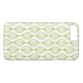 Groene verticale ogeenpatroonachtergrond Case-Mate iPhone case (Achterkant (Horizontaal))