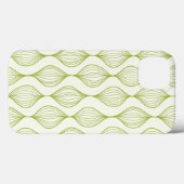 Groene verticale ogeenpatroonachtergrond Case-Mate iPhone case (Achterkant (horizontaal))