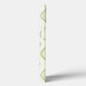 Groene verticale ogeenpatroonachtergrond Case-Mate iPhone case (Achterkant / Rechts)