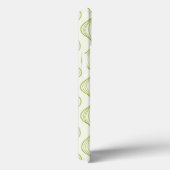 Groene verticale ogeenpatroonachtergrond Case-Mate iPhone case (Achterkant / Rechts)