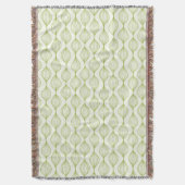 Groene verticale ogeenpatroonachtergrond deken (Voorkant Verticaal)