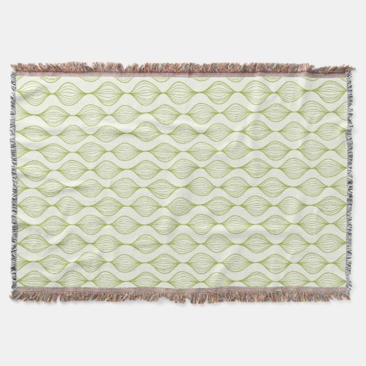 Groene verticale ogeenpatroonachtergrond deken (Voorkant)