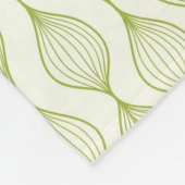 Groene verticale ogeenpatroonachtergrond fleece deken (Hoek)