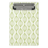 Groene verticale ogeenpatroonachtergrond mini klembord (Voorkant)