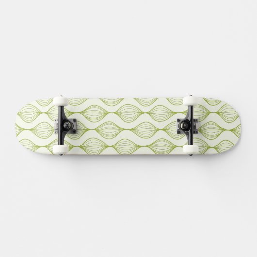 Groene verticale ogeenpatroonachtergrond persoonlijk skateboard (Horizontaal)