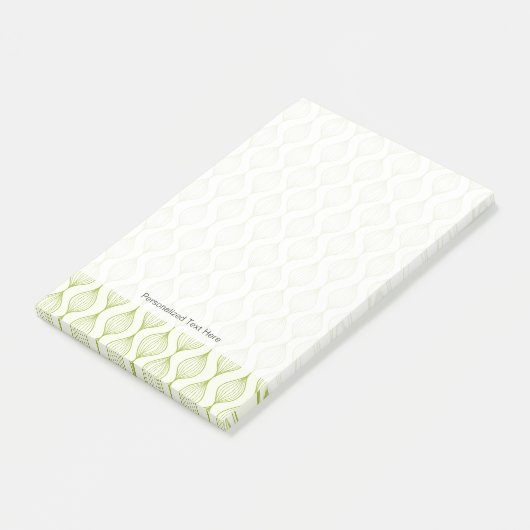 Groene verticale ogeenpatroonachtergrond post-it® notes (Schuin)