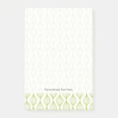Groene verticale ogeenpatroonachtergrond post-it® notes (Voorkant)