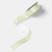 Groene verticale ogeenpatroonachtergrond satijnen lint (Achterkant)