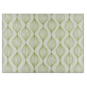 Groene verticale ogeenpatroonachtergrond snijplank (Voorkant)