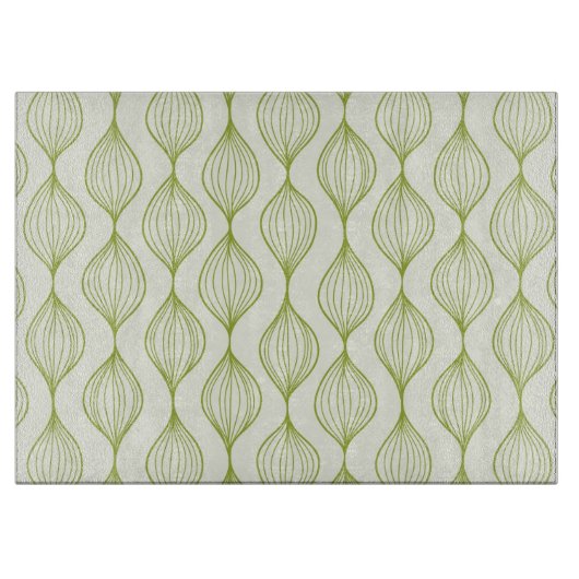 Groene verticale ogeenpatroonachtergrond snijplank (Voorkant)