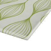 Groene verticale ogeenpatroonachtergrond snijplank (Hoek)