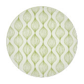 Groene verticale ogeenpatroonachtergrond snijplank (Voorkant)